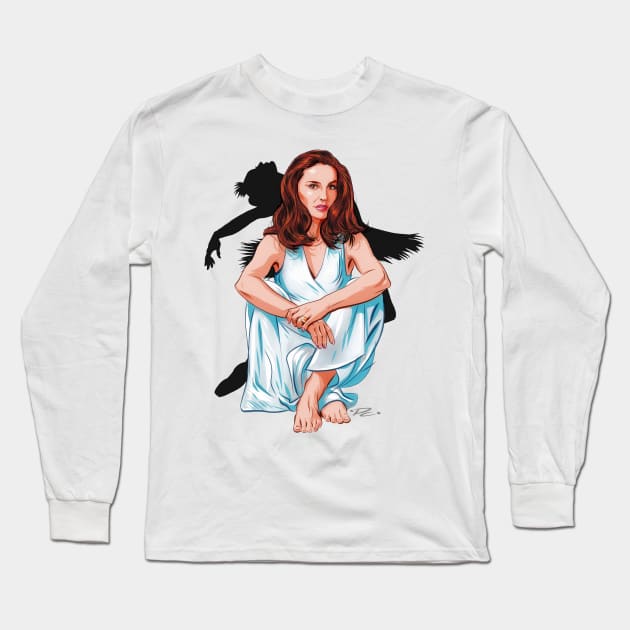 Natalie Portman - An illustration by Paul Cemmick Long Sleeve T-Shirt by PLAYDIGITAL2020